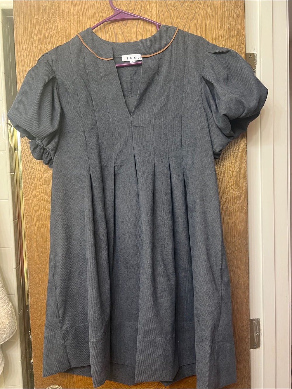 Women’s Puff Sleeve THML Pleated Dress